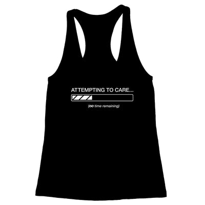 Attempting to Care Women's Racerback Tank
