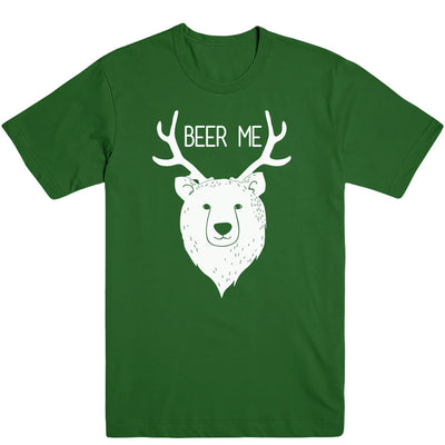 Bear + Deer = Beer Me Men's Tee