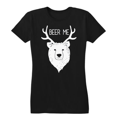 Bear + Deer = Beer Me Women's Tee