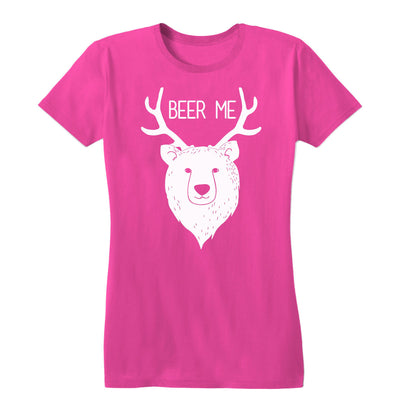 Bear + Deer = Beer Me Women's Tee