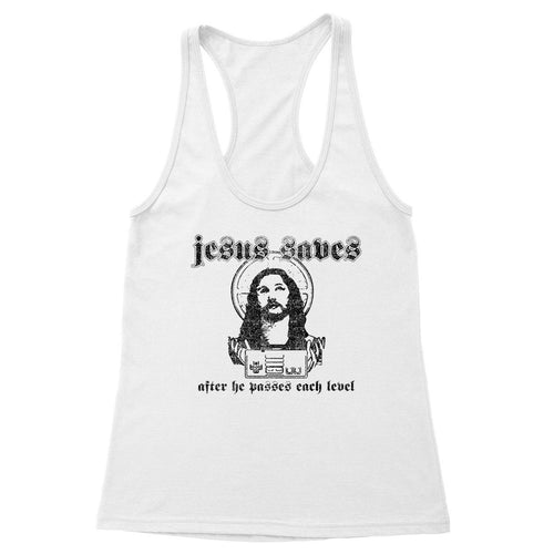 Jesus Saves Women's Racerback Tank