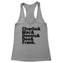 It's Always Sunny in Philadelphia Names Women's Racerback Tank