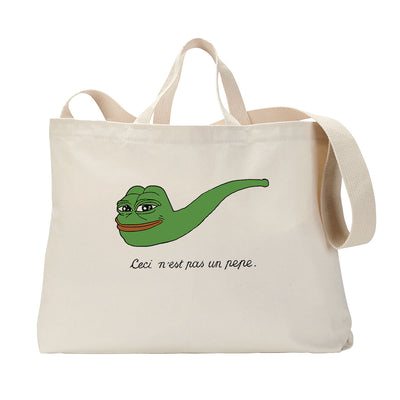 Ceci N'est Pas Une Pepe Tote Bag