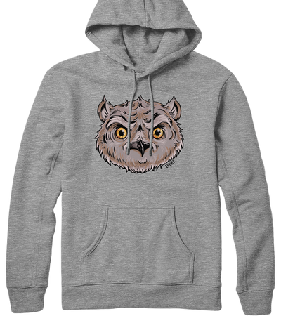 Owl Head Hooded Sweatshirt