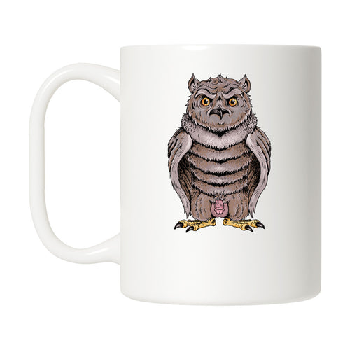 Standing Dick Owl Mug