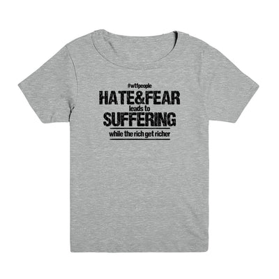 Hate&Fear Leads to Suffering Kid's Tee