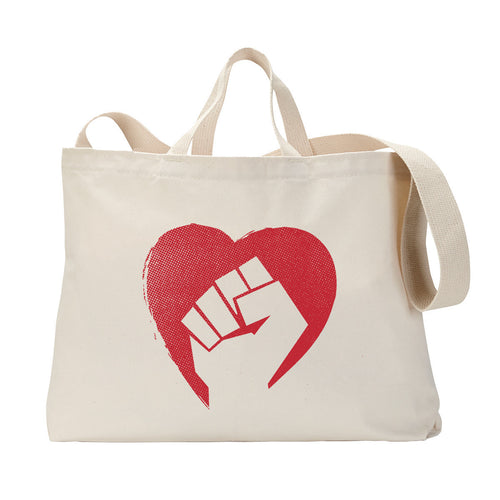 Hearts and Fists Tote Bag